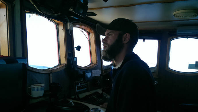 Joel Opperdoes, captain of the ship Marianne av Göteborg (Photo by Nadezhda Kevorkova)