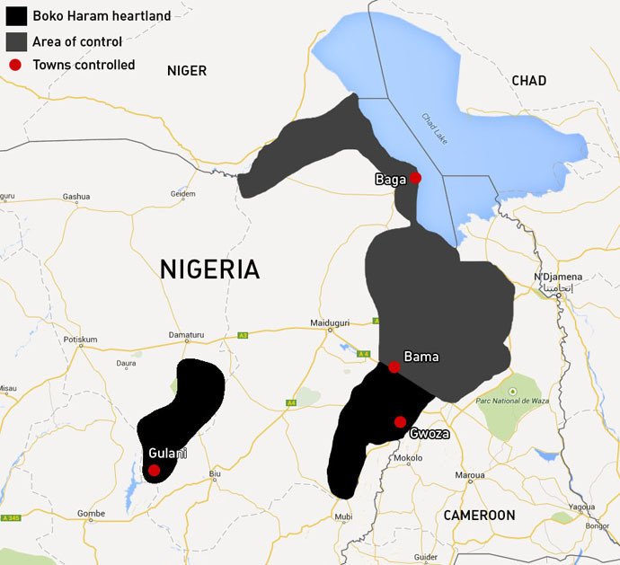 Un nouvel « Etat Islamique » ? Le territoire occupé par Boko Haram est aussi grand que la Slovaquie 
