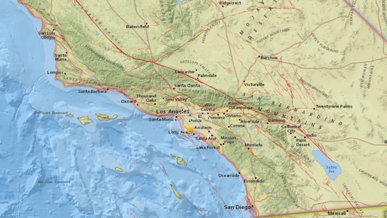 Un tremblement de terre de magnitude de 3,9 secoue Los Angeles