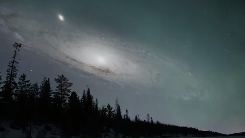 A quoi ressemblerait notre ciel si des objets célestes étaient plus proches de la terre ? (VIDEO)