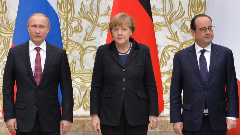 Poutine, Merkel et Hollande confirment la nécessité d’appliquer les accords de Minsk pour progresser
