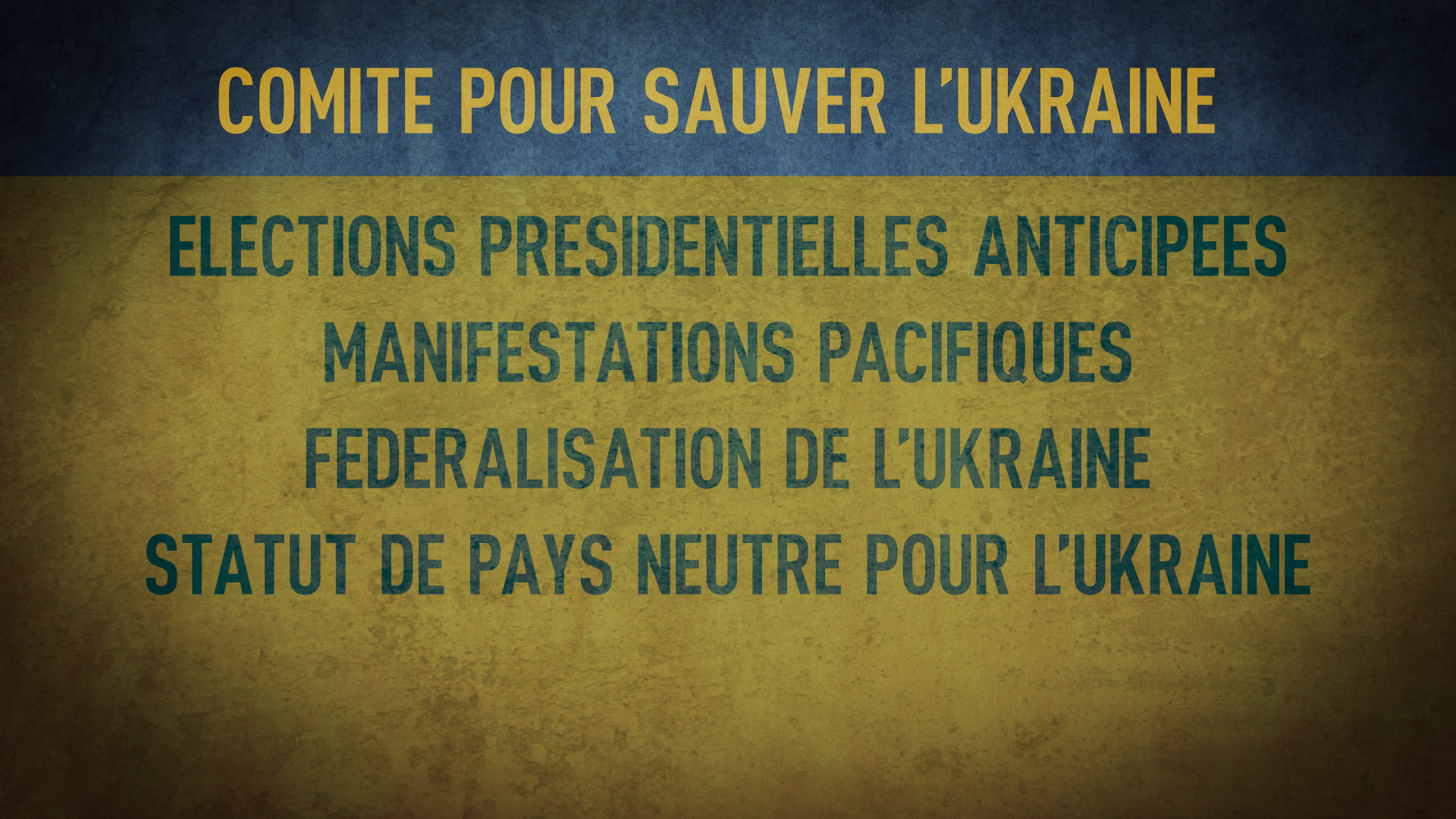 «L’Ukraine a besoin de la paix», ex-membres du parti de Ianoukovitch créent un comité de sauvetage