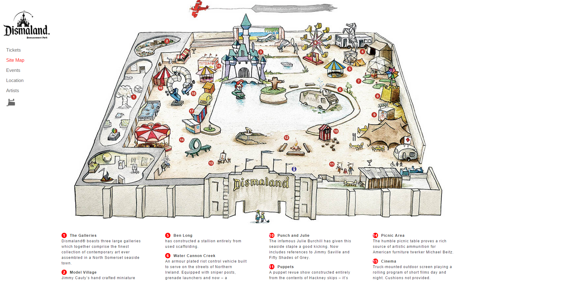 «Dismaland», le parc d'attractions glauque de Banksy ouvre ses portes