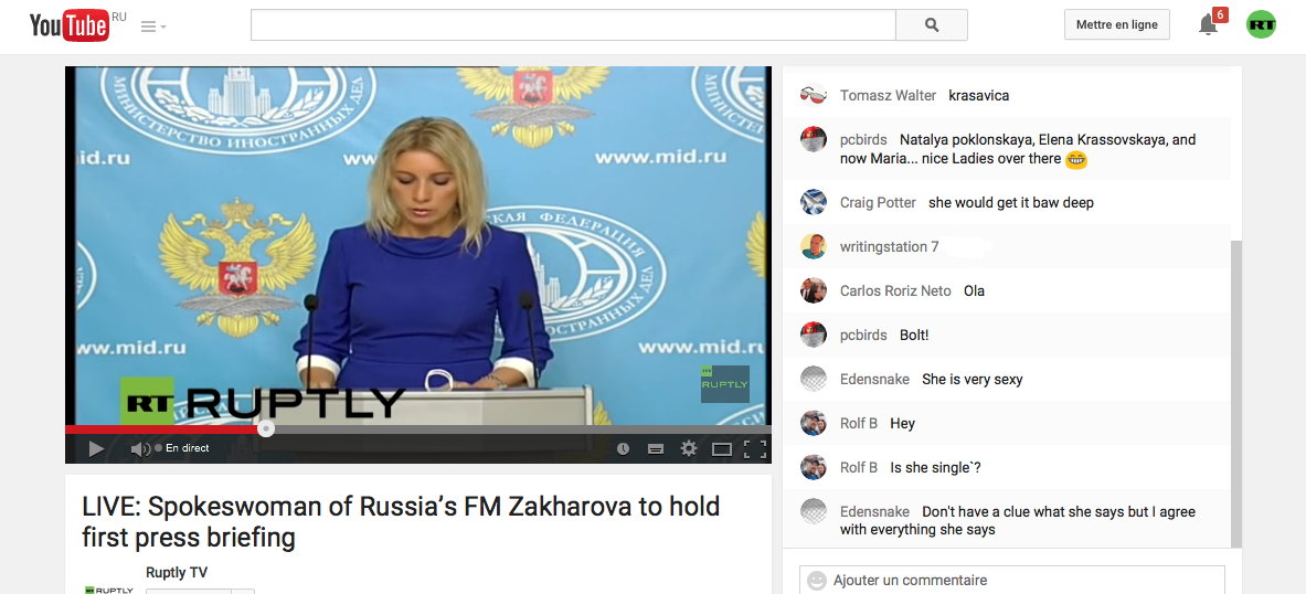 Wonder Woman : les médias européens sous le charme de Maria Zakharova