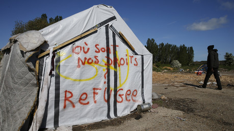 Le camp de réfugiés à Calais