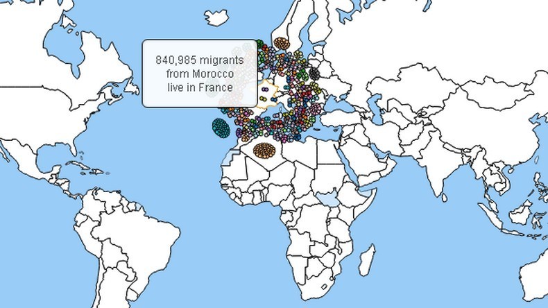 Devenez incollable sur l'immigration grace à cette carte interractive