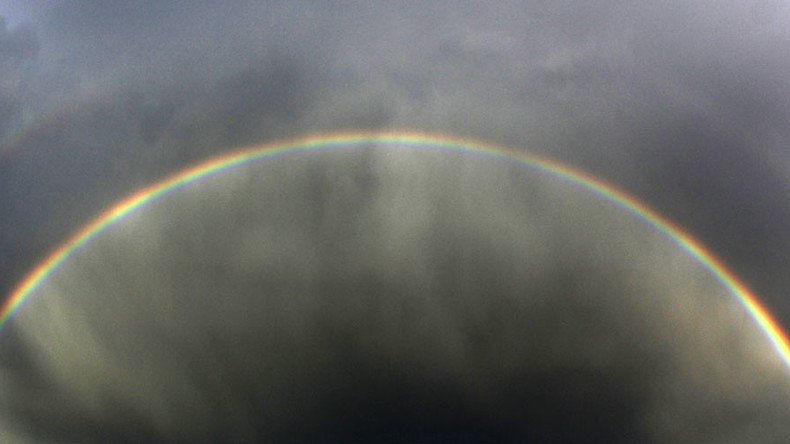 Double arc-en-ciel sur le site des attentats du 11 septembre la veille de leur commémoration (PHOTO)