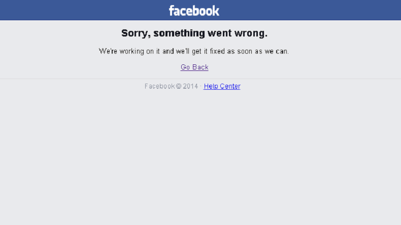 Facebook hors-service