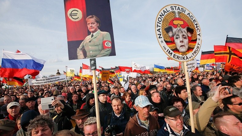 Migrants : les Allemands inquiets souhaitent le retour des frontières, Pegida monte en puissance