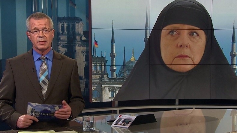 Allemagne : un photomontage de la chancelière fait polémique