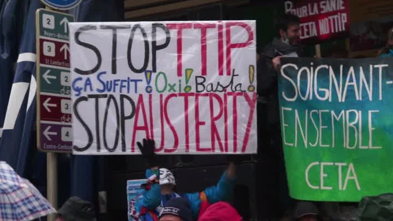 «Le TTIP c’est la mort»: plus de 100 arrestations à Bruxelles lors d’une marche contre le traité