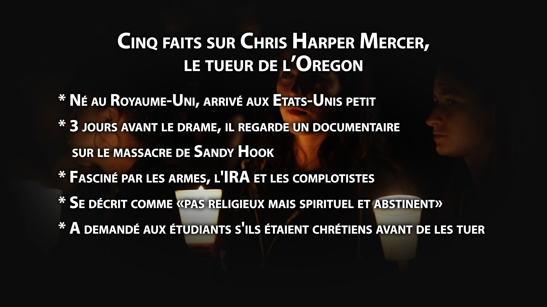 Le tueur de l'Oregon avait regardé un film sur la tuerie de l'école Sandy Hook, il y a trois jours