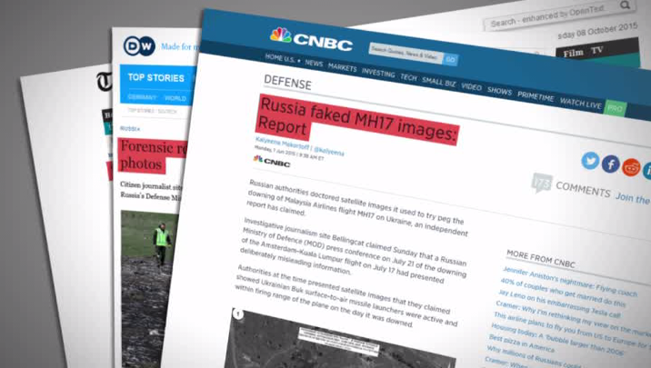 En s’appuyant sur les «preuves» d’Internet, le site Bellingcat publie sa propre enquête sur le MH17