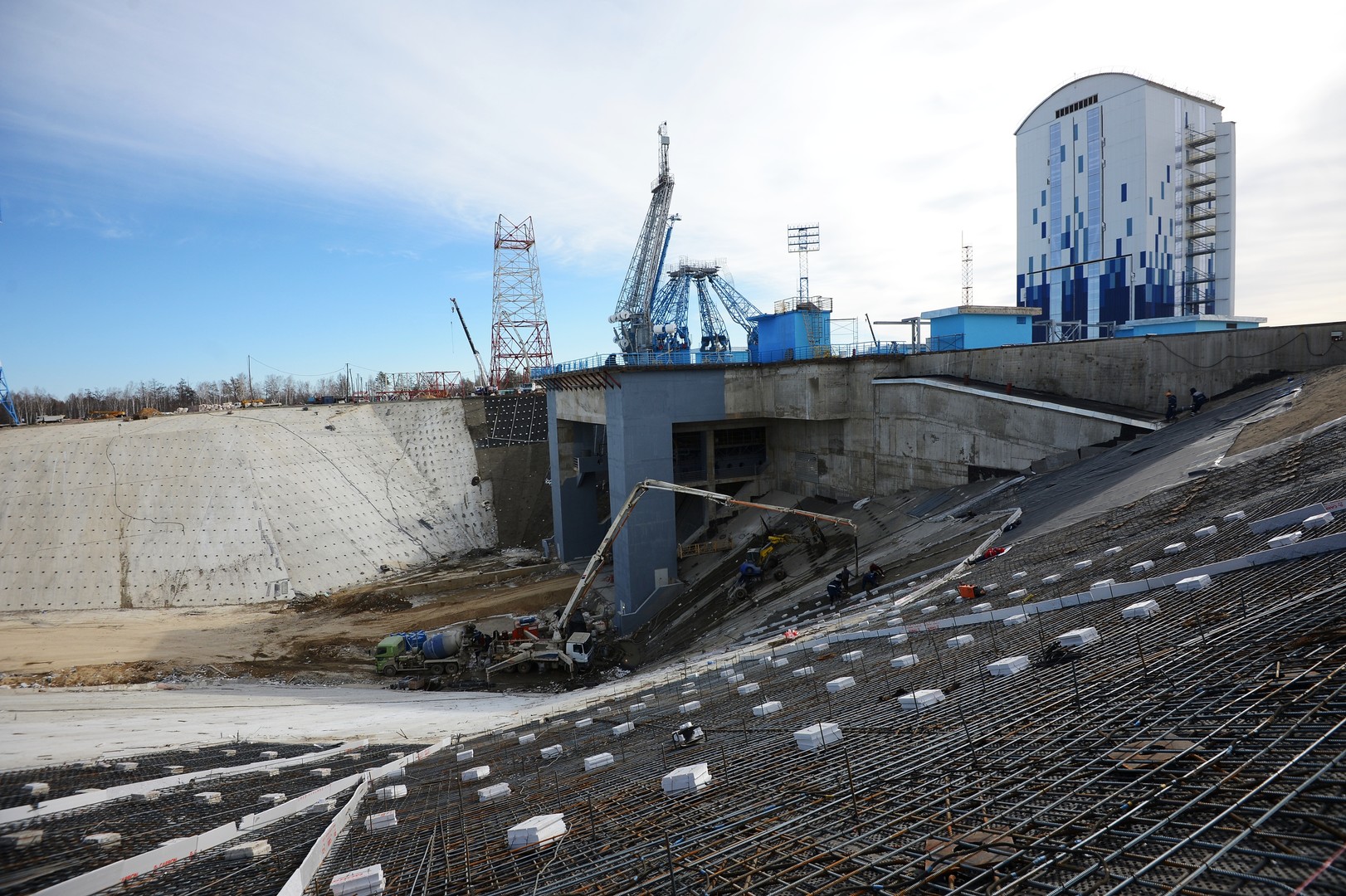 Le nouveau centre spatial russe ne rejoindra pas les étoiles avant le printemps 2016
