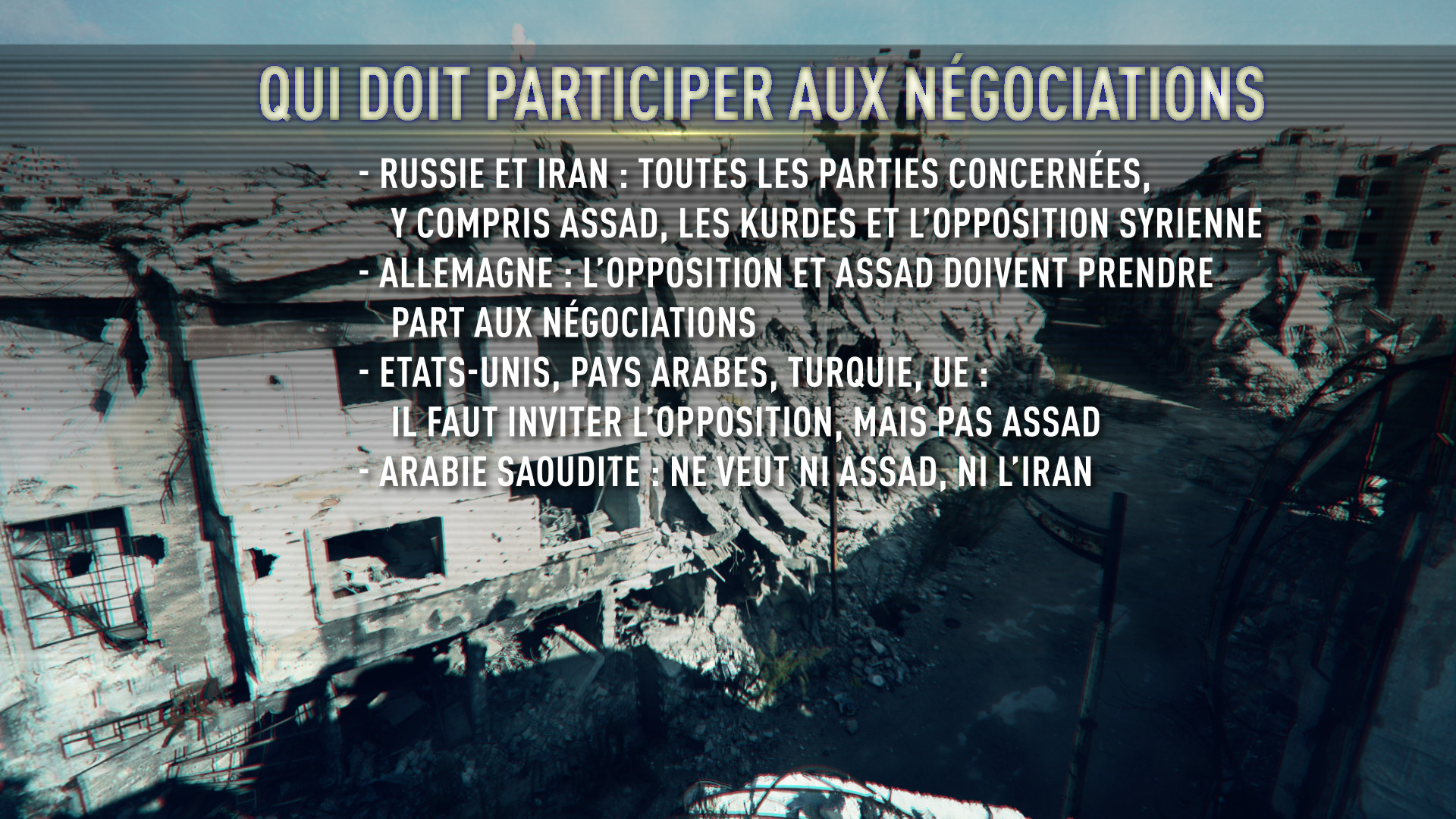 Que veulent les participants aux négociations sur la Syrie à Vienne ?