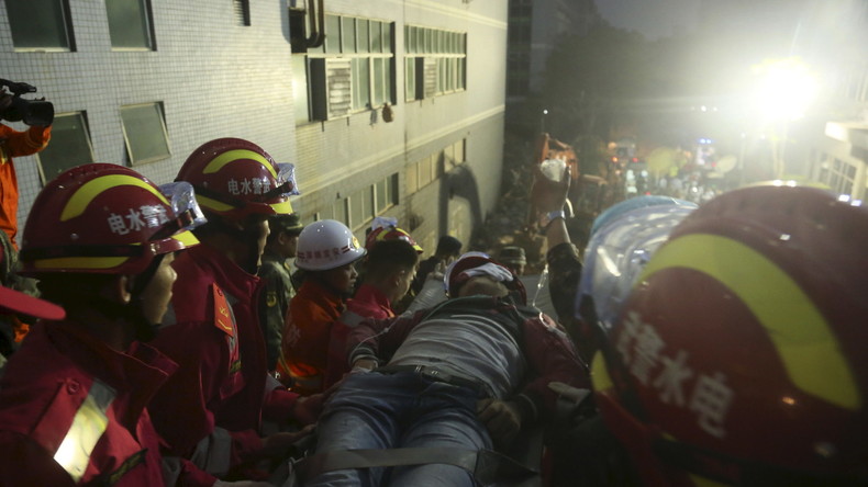 Chine : coincé 67 heures sous les débris, un jeune homme est retrouvé sain et sauf