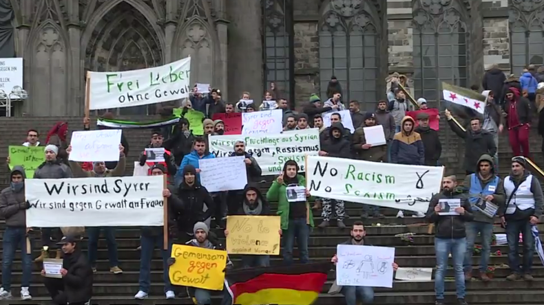 Des centaines de Syriens ont manifesté à Cologne contre le harcèlement sexuel (VIDEO)