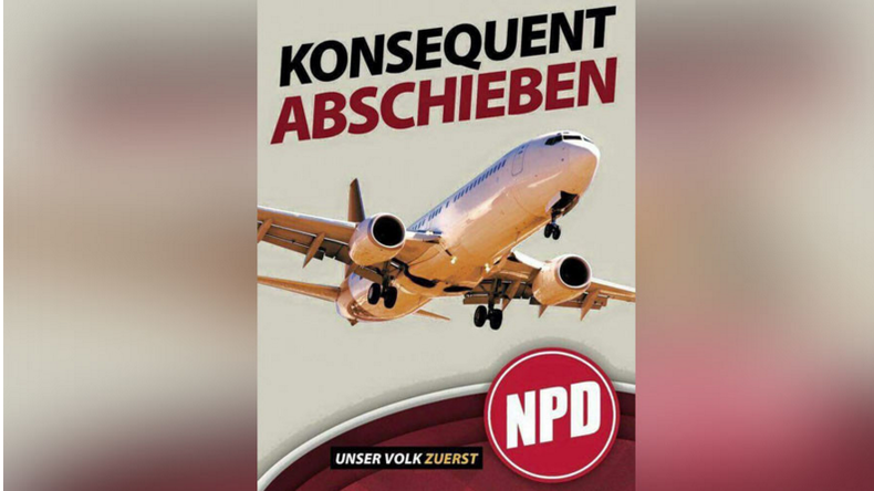 Une affiche ratée du parti allemand NPD propose d’expulser les Allemands