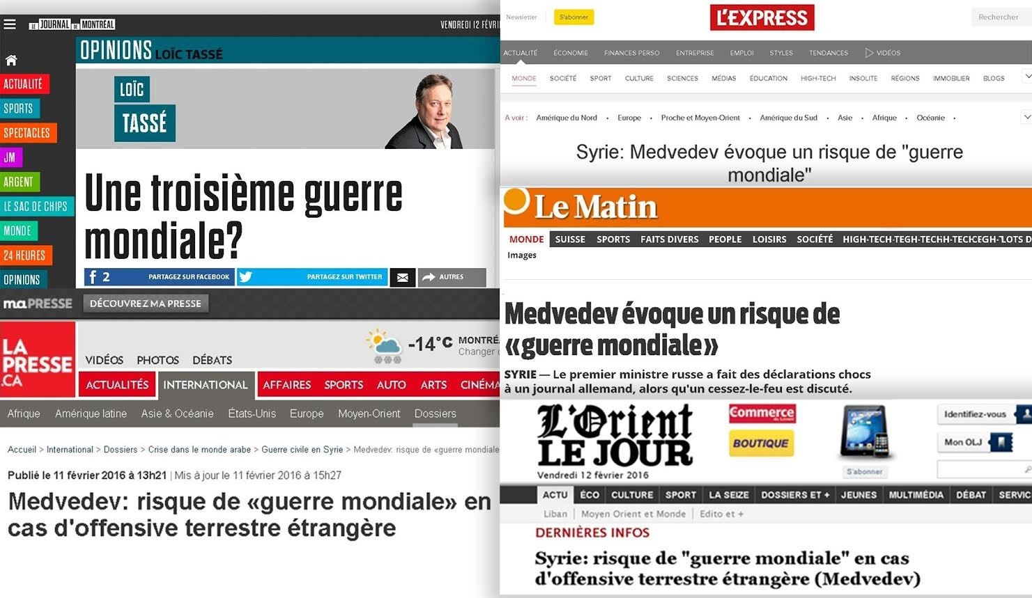 Medvedev qui parle de «guerre mondiale» : une erreur de traduction qui change tout