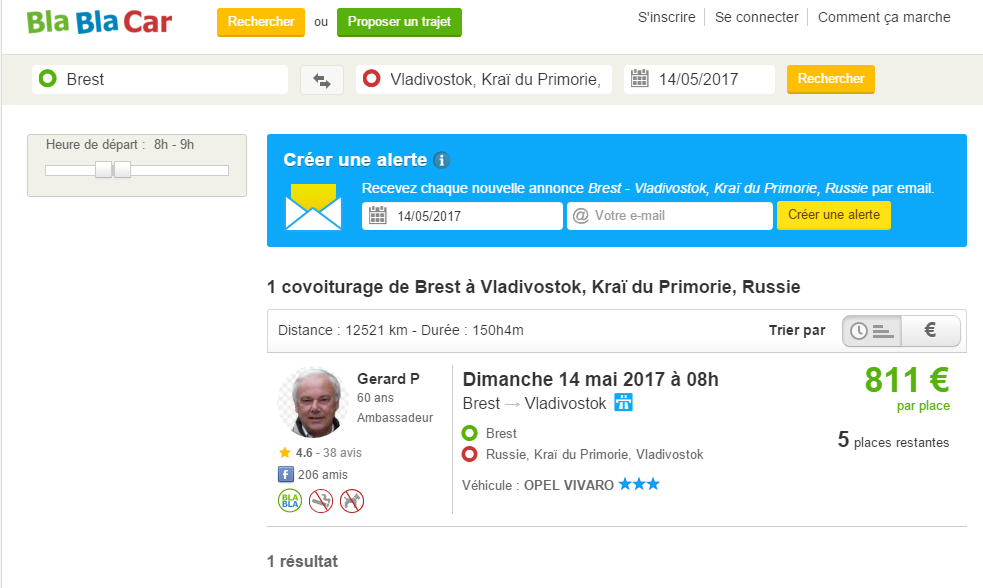 De Brest à Vladivostok : un sacré voyage... en covoiturage !