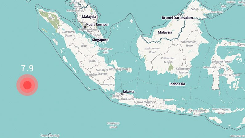 Un séisme d'une magnitude de 7,8 frappe le sud-ouest de l'Indonésie