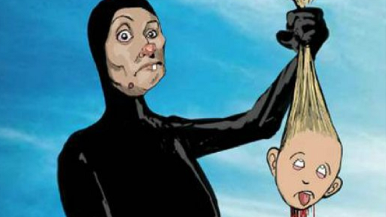 Le Charlie Hebdo britannique publie une caricature choquante de l'enfant décapité à Moscou