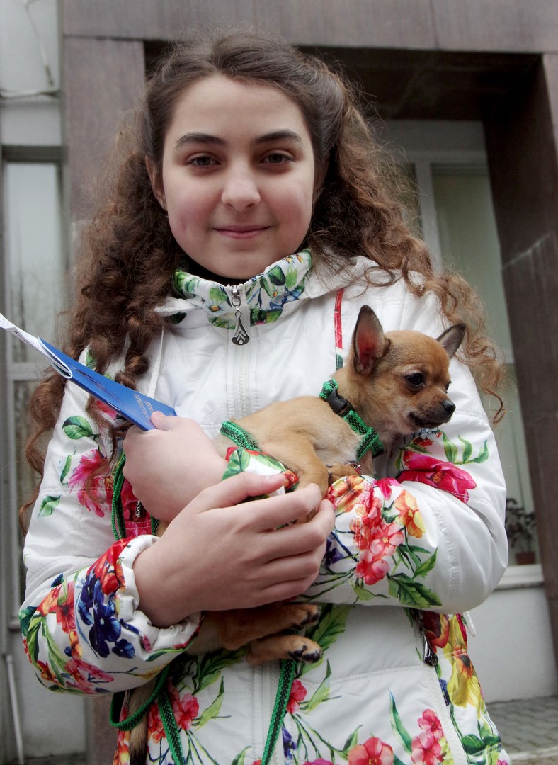 Le meilleur cadeau du président russe : un chien pour une fille de Sébastopol