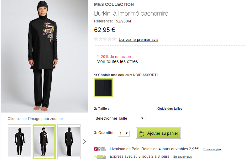 La nouvelle collection de «Burkini» de Marks et Spencer fait polémique (PHOTOS)