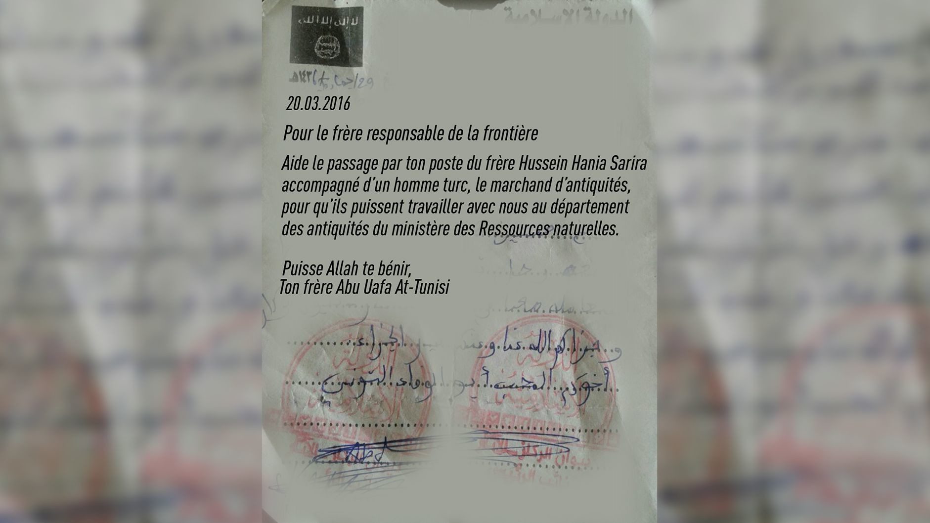 RT révèle des documents qui prouvent le trafic d’antiquités entre Daesh et la Turquie