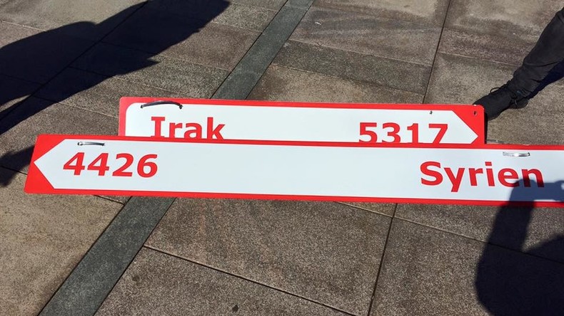 Danemark : des panneaux de signalisation indiquant le chemin du retour aux migrants font polémique