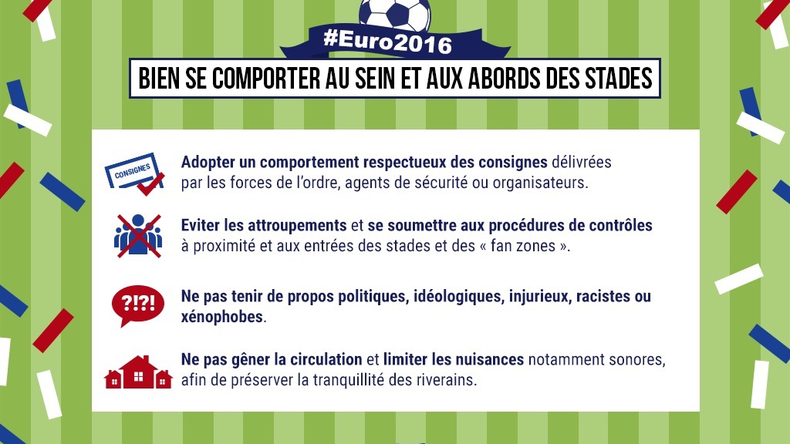 Pendant l'Euro, évitez de parler politique. C'est le gouvernement qui vous le demande