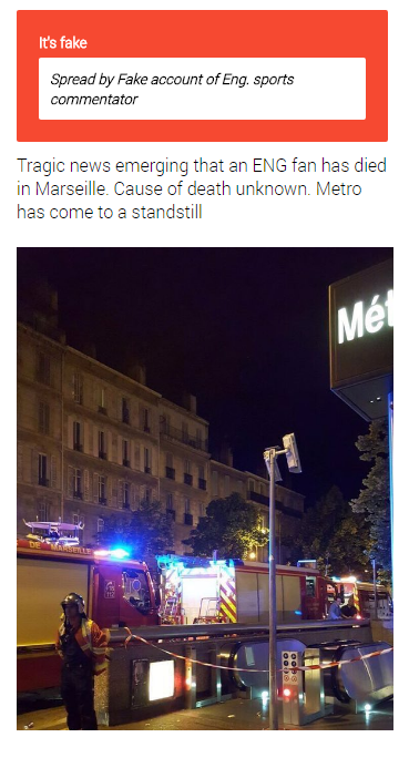 Euro 2016 : accident dans le métro à Marseille après le match Angleterre-Russie 