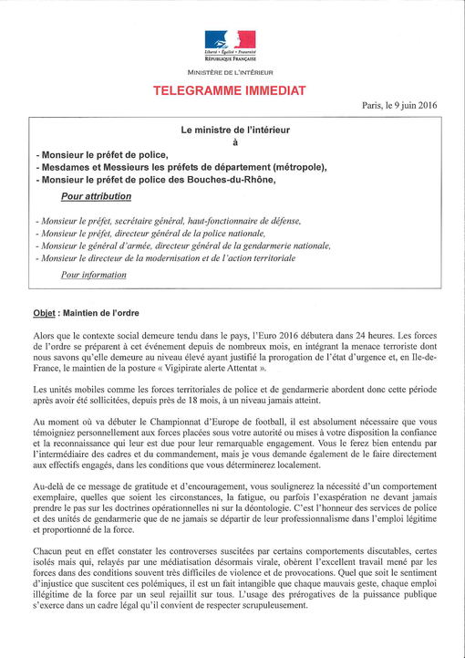 A toutes les unités : recadrage en règle de la part de Bernard Cazeneuve