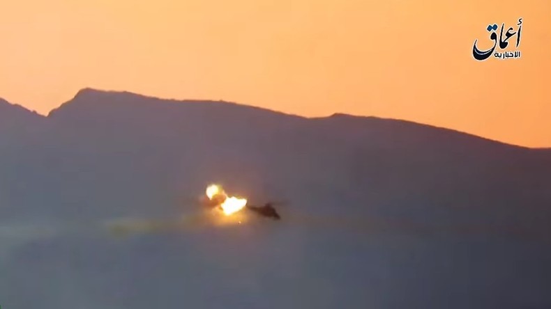 Daesh publie la vidéo de l’hélicoptère abattu en Syrie dont les pilotes russes ont péri