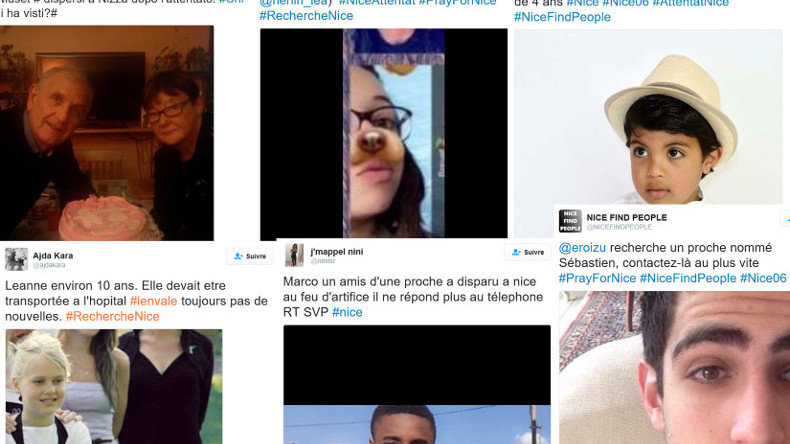 Après le cauchemar de l’attentat, les Niçois cherchent leurs proches
