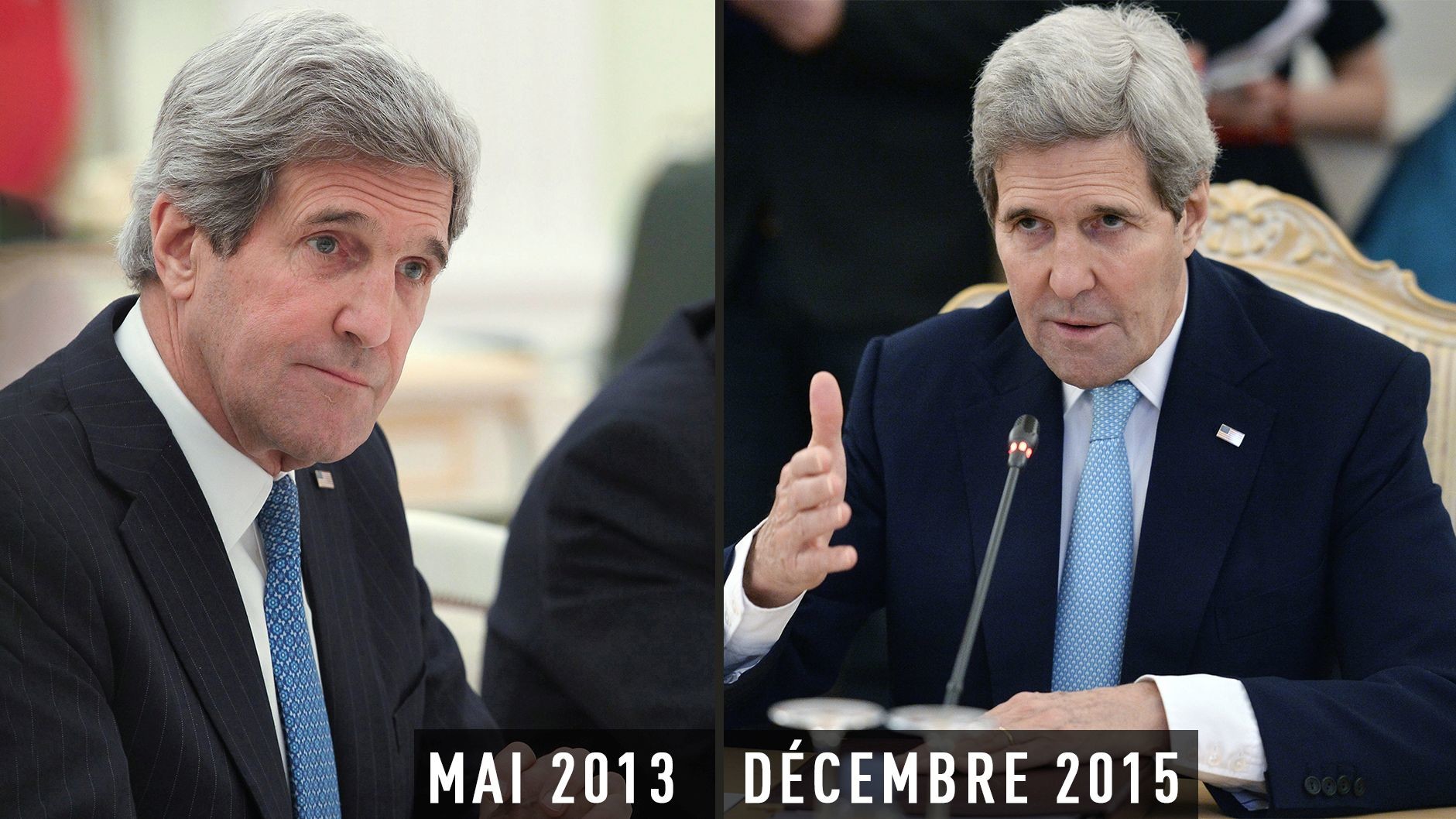 John Kerry à Moscou : une cravate porte-bonheur ? (EN IMAGES)