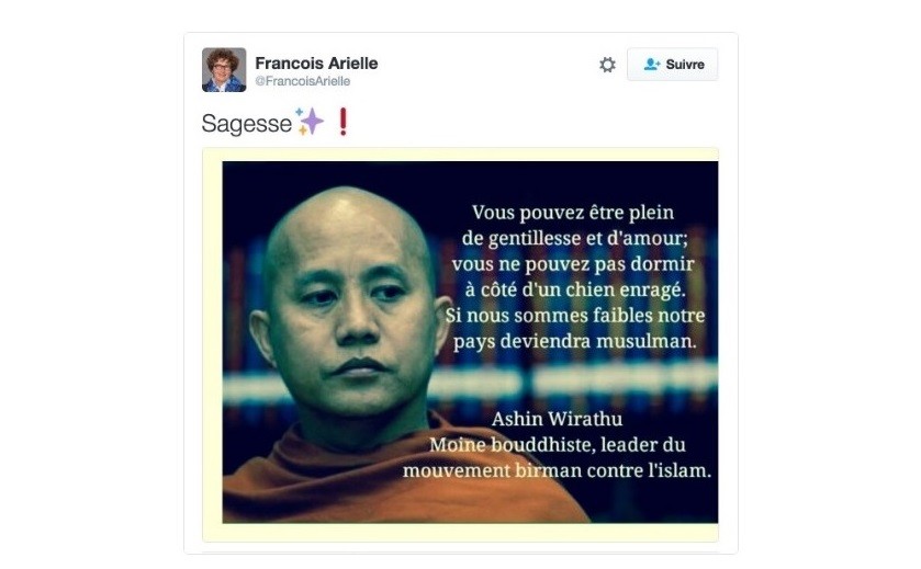 Polémique autour du tweet d'une élue LR comparant les musulmans à «des chiens enragés»