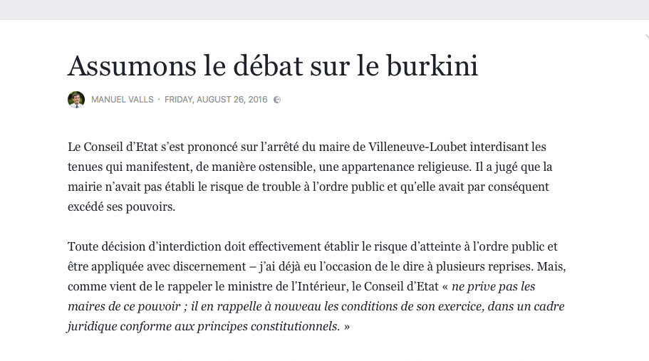 Burkini : après l'ordonnance du Conseil d'Etat, la classe politique toujours divisée