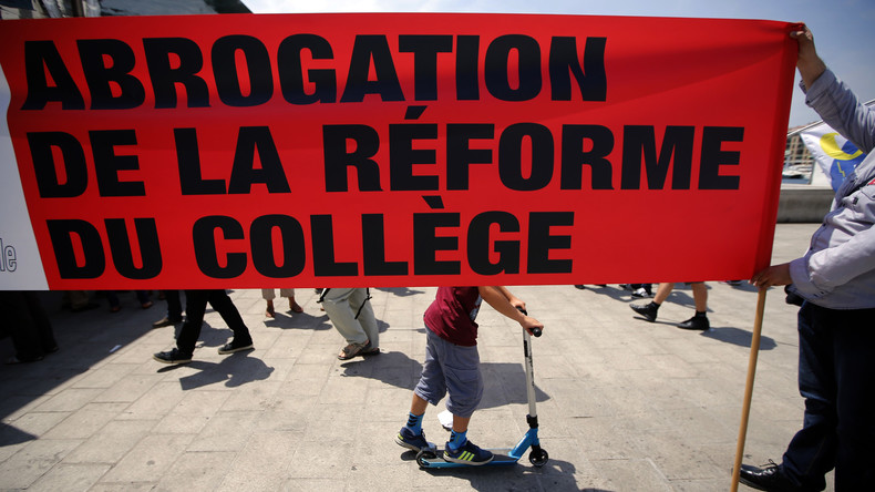 Opposés à la réforme du collège, des enseignants appellent à manifester et faire la grève