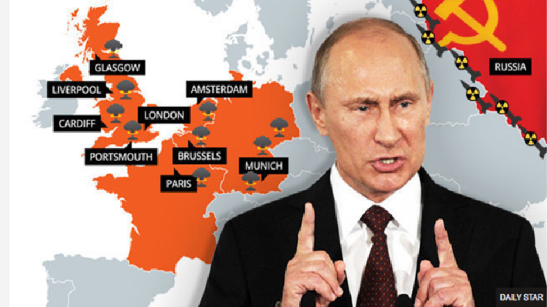 C'est sûr, Poutine se prépare à la guerre nucléaire avec l'Europe, s'affole la presse britannique