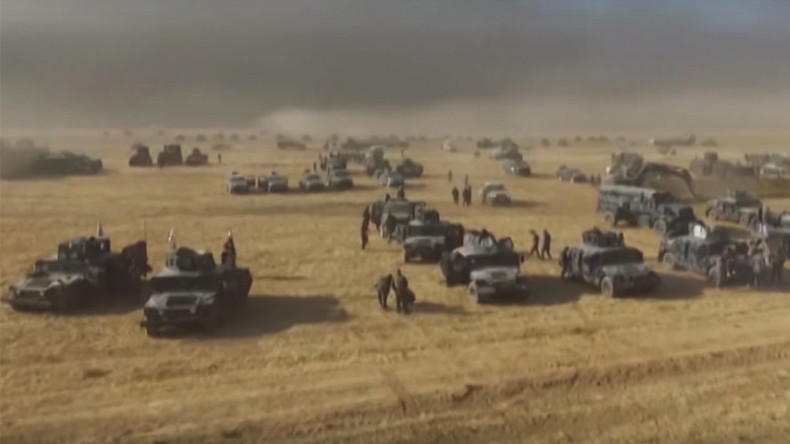 Un drone filme l'armée irakienne en pleine préparation de la bataille de Mossoul (VIDEO)