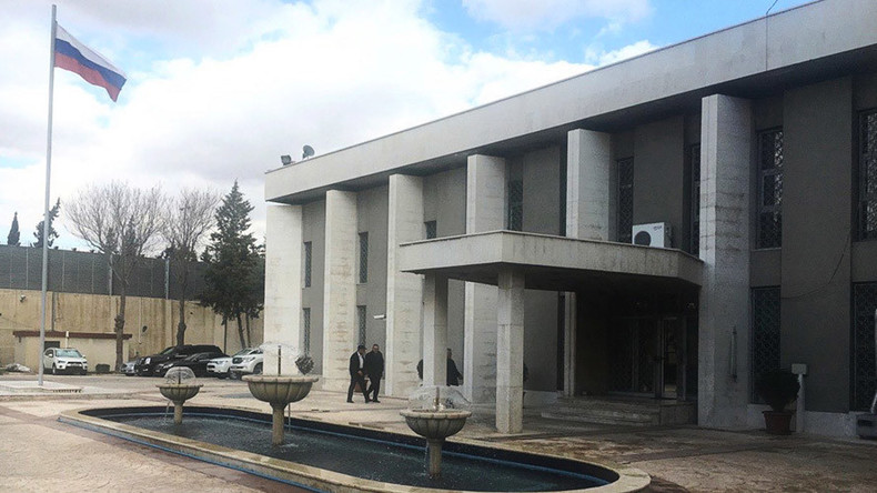 L’ambassade russe à Damas bombardée depuis une zone contrôlée par les rebelles