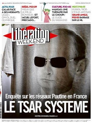 Les dix unes qui prouvent que Libération fait de la propagande pro-Poutine