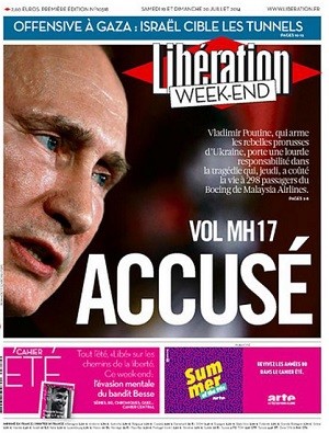 Les dix unes qui prouvent que Libération fait de la propagande pro-Poutine