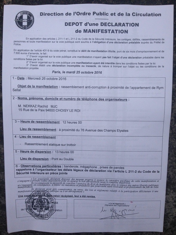 L’activiste algérien Rachid Nekkaz arrêté à Paris lors d’une manifestation anti-corruption (VIDEO)