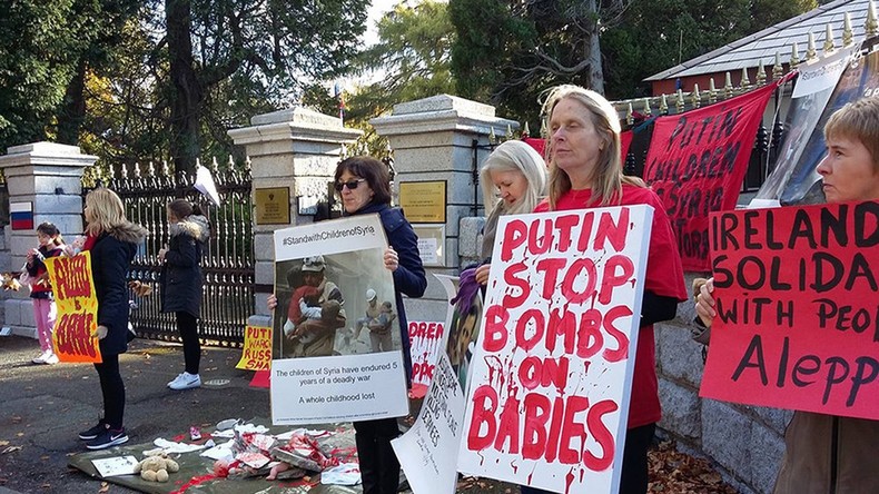 «Ils n’ont aucune idée de la vraie situation en Syrie» : Moscou dénonce une manifestation à Dublin