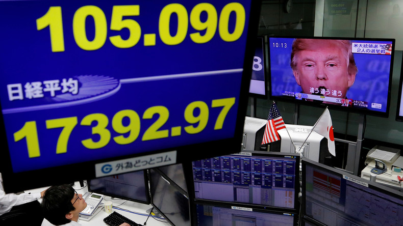 Panique sur les marchés financiers en perspective d'une possible victoire de Trump