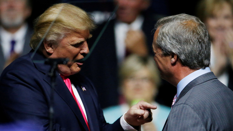 «Pas de poste vacant» : Londres répond à la proposition de Trump de nommer Farage ambassadeur