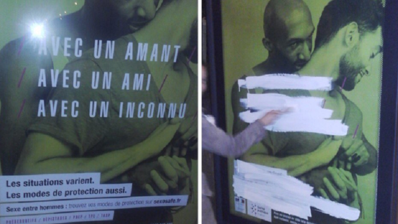 Sida: la gauche s'indigne de la censure par certains maires d'une campagne de prévention «choquante»