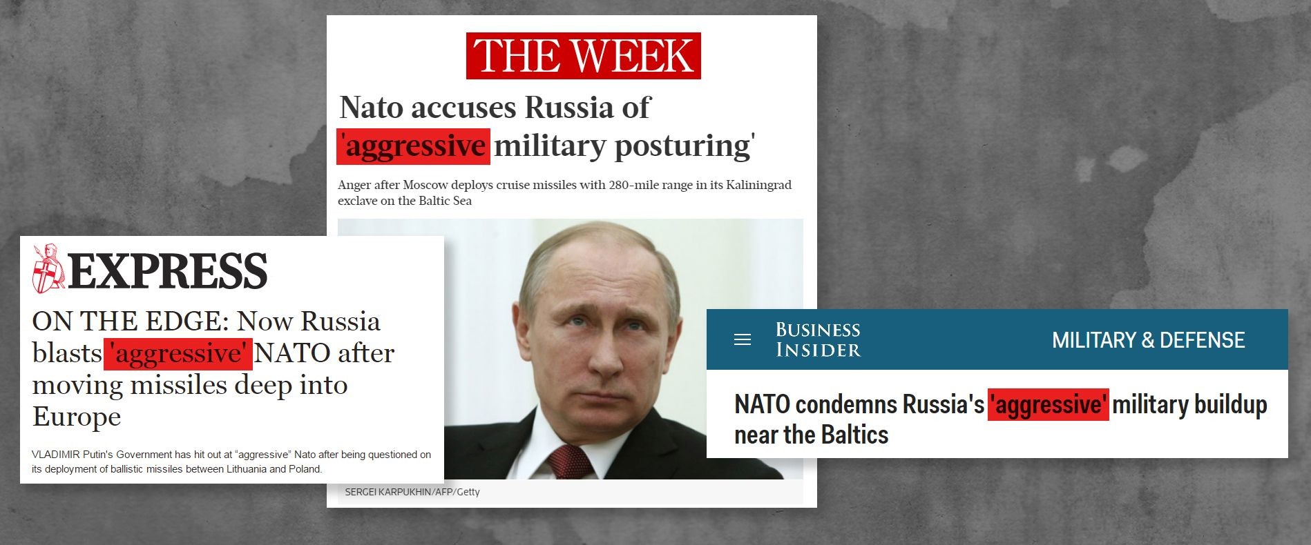 Quand Associated Press prend un malin plaisir à qualifier la Russie d'agressive